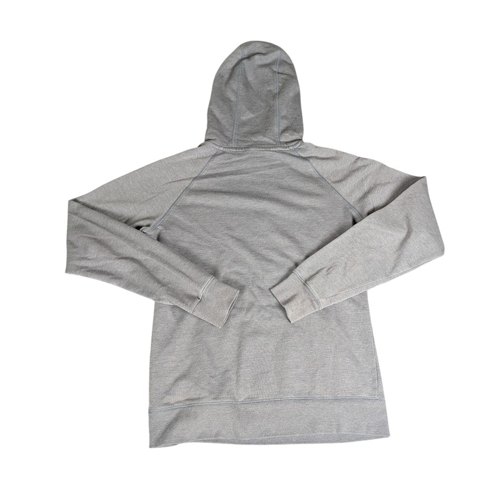 The North Face Womens Heather Grey Logo Pullover Hoodie Sweatshirt Raglan M - Picture 3 of 8
